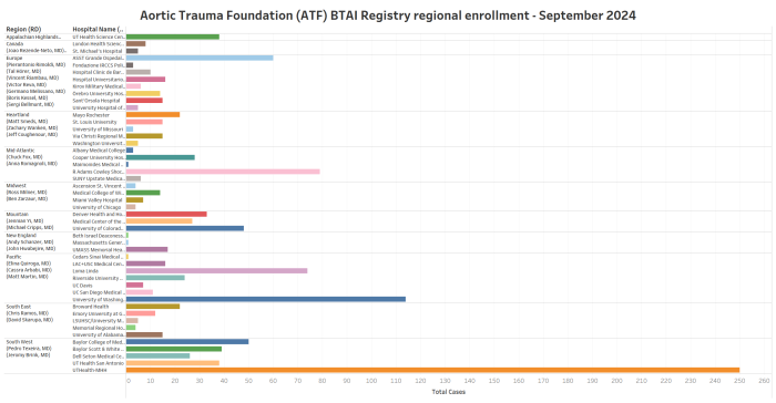 Aortic Trauma Foundation Blunt Thoracic Aortic Injury Registry update for September 2024: 1221 subjects from 48 centers